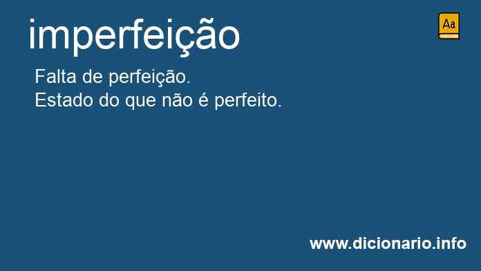 Significado de imperfeio