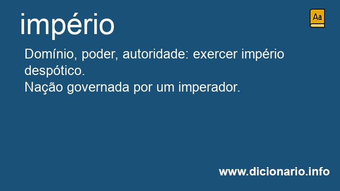 Significado de imprio