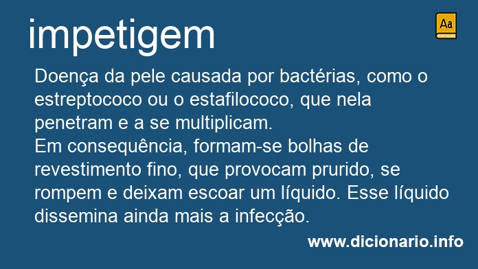 Significado de impetigem