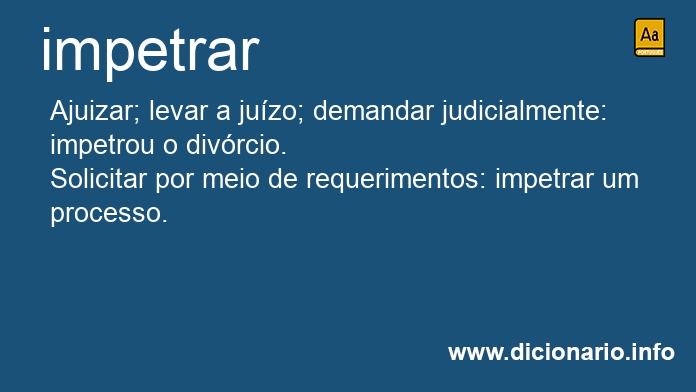 Significado de impetrar