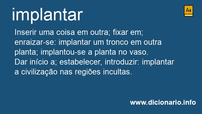 Significado de implantai