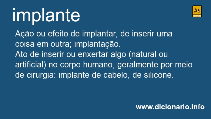 Significado de implante
