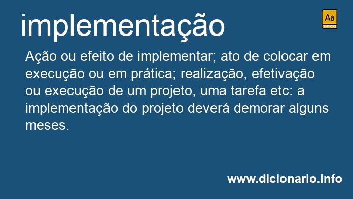 Significado de implementao