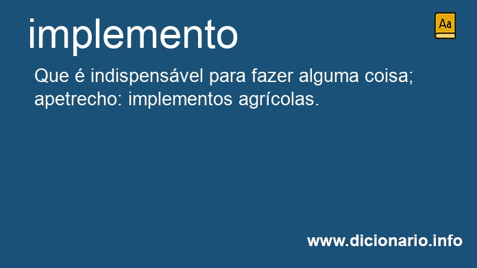 Significado de implemento