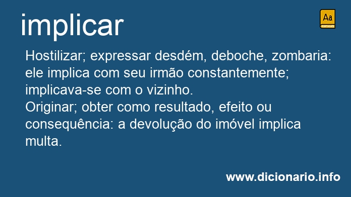 Significado de implicais