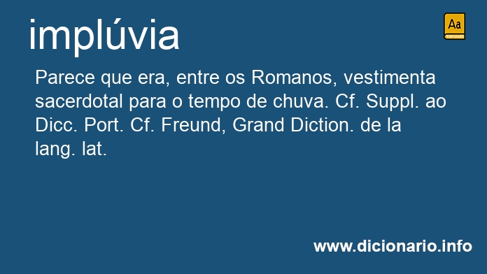 Significado de implvia