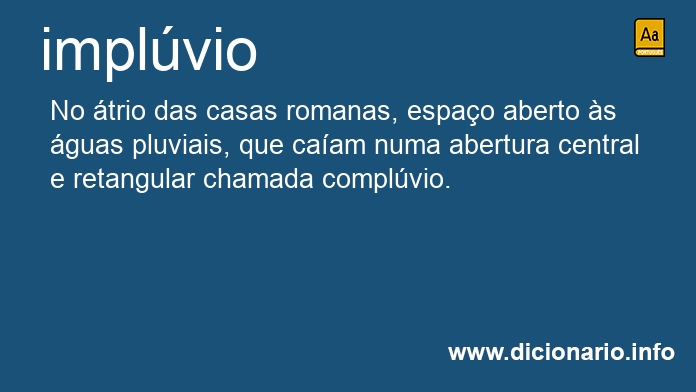 Significado de implvio