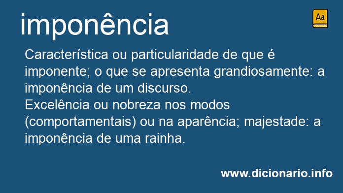 Significado de imponncia