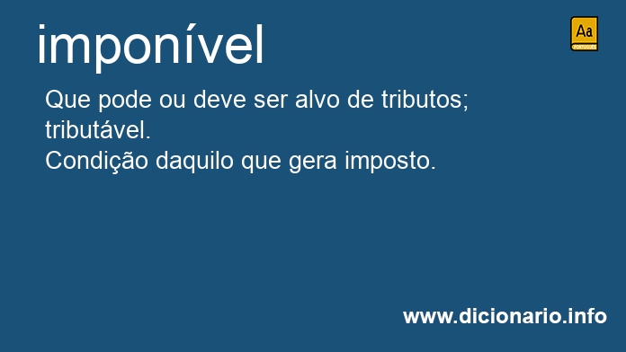 Significado de imponvel