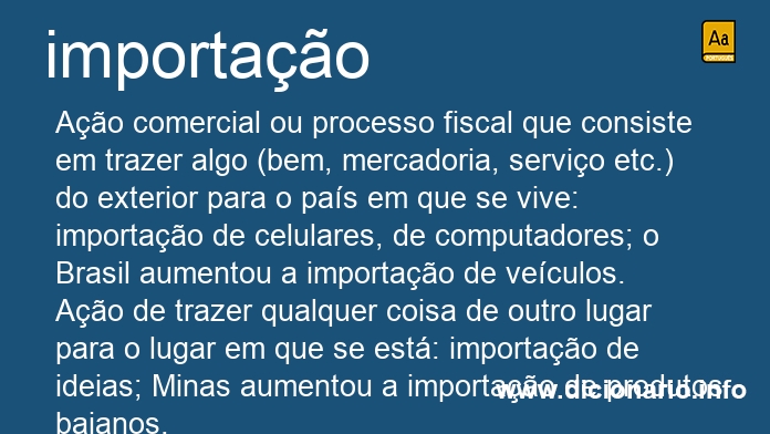 Significado de importao