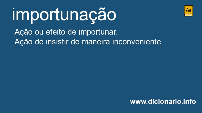 Significado de importunaes