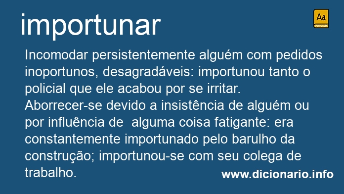 Significado de importunai