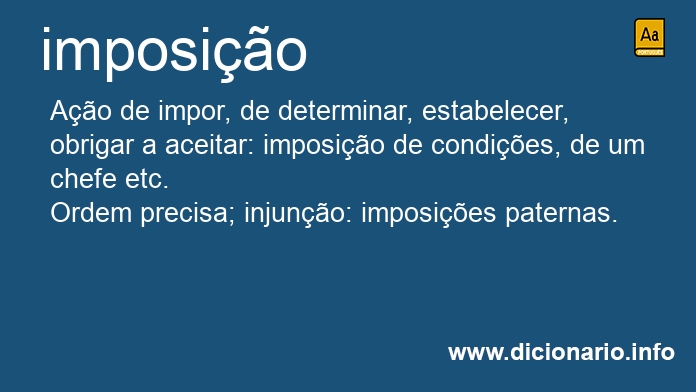 Significado de imposio