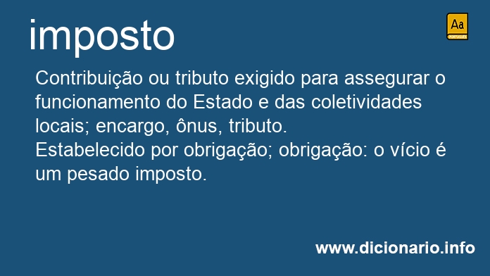 Significado de imposto