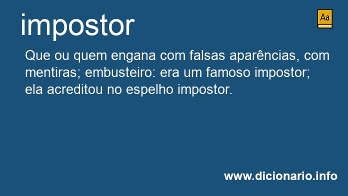 Significado de impostor