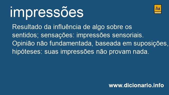 Significado de impresses