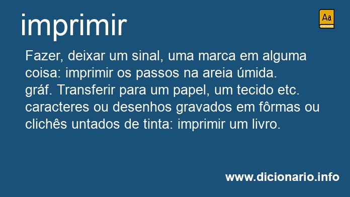 Significado de imprimem