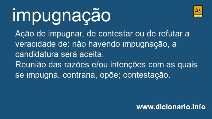 Significado de impugnaes