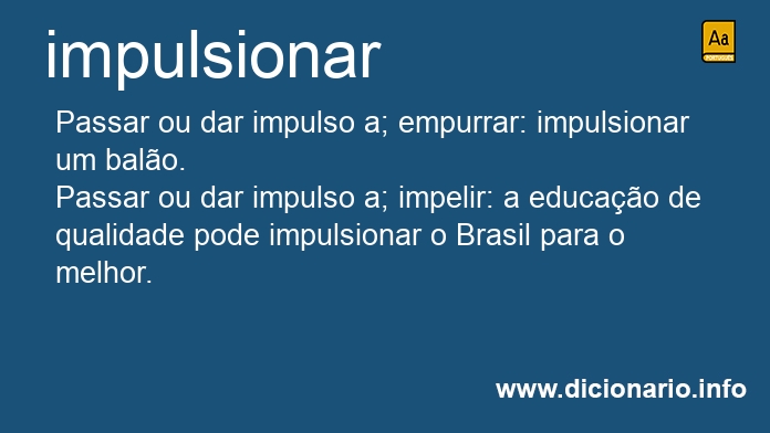 Significado de impulsionai