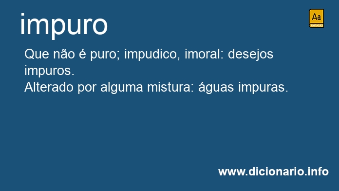 Significado de impura