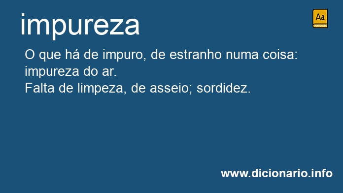 Significado de impureza