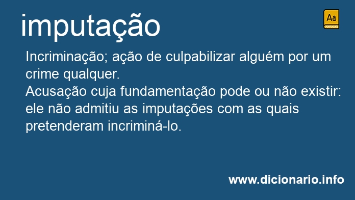 Significado de imputao