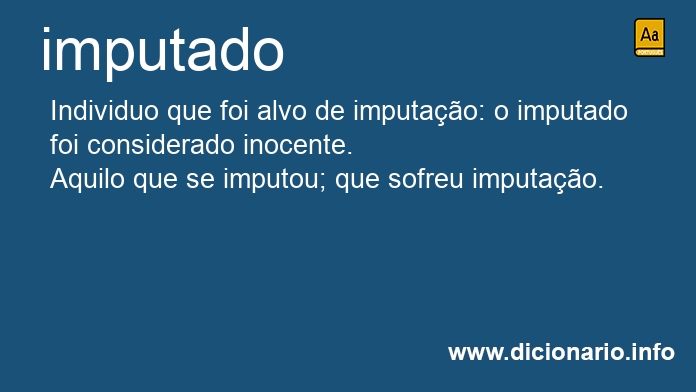 Significado de imputado