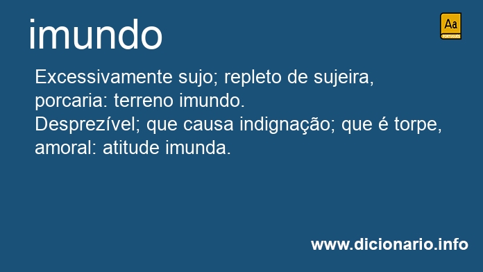 Significado de imundo