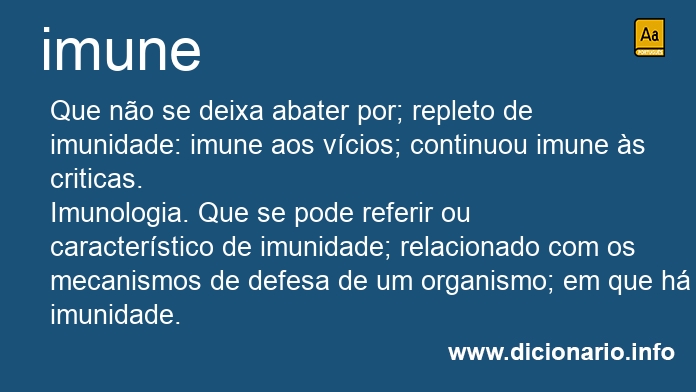 Significado de imune