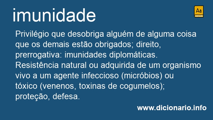 Significado de imunidades