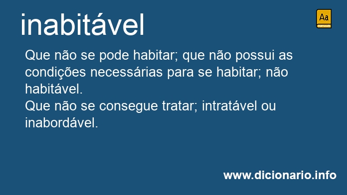 Significado de inabitvel