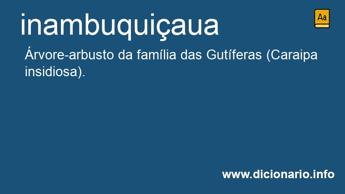 Significado de inambuquiaua
