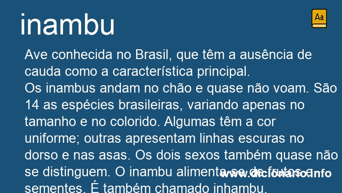 Significado de inambus