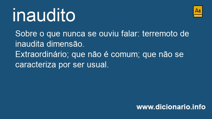 Significado de inaudita