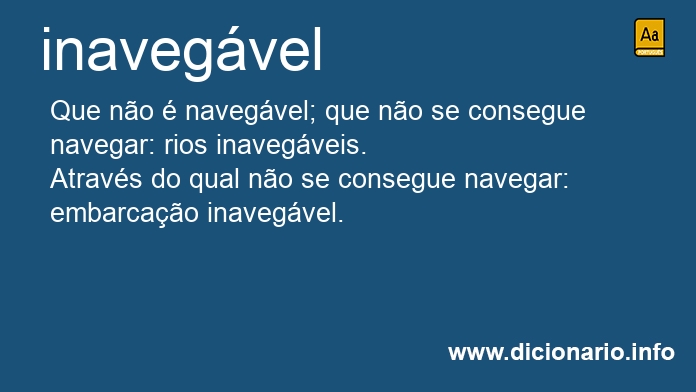 Significado de inavegveis
