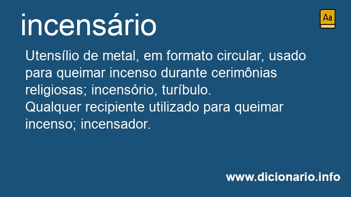 Significado de incensrios