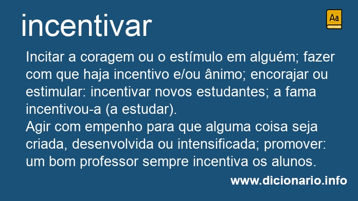 Significado de incentivai