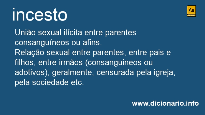 Significado de incestos