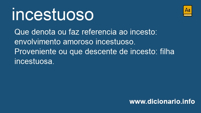 Significado de incestuosos