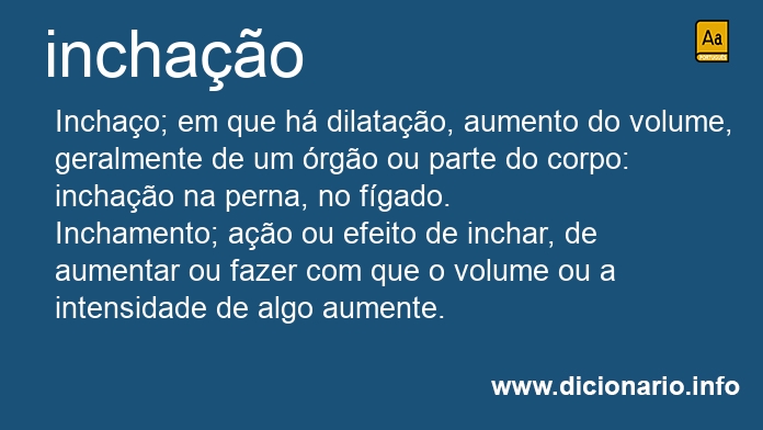 Significado de inchaes