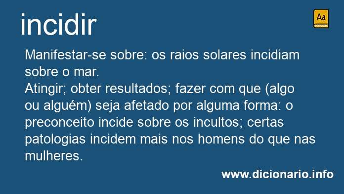 Significado de incidi