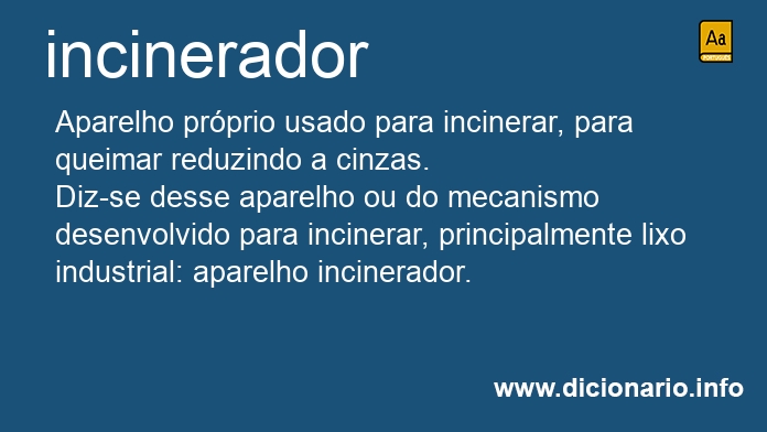Significado de incinerador