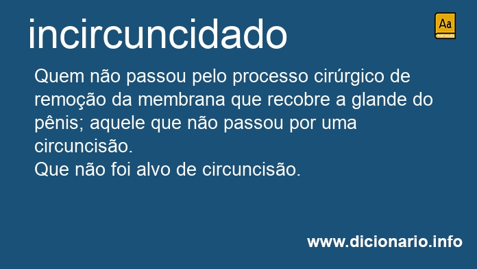 Significado de incircuncidado