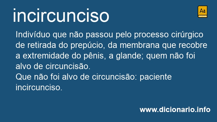 Significado de incircunciso