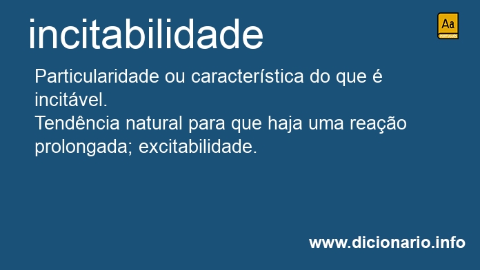Significado de incitabilidade