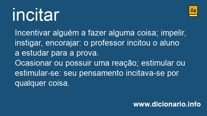 Significado de incitara