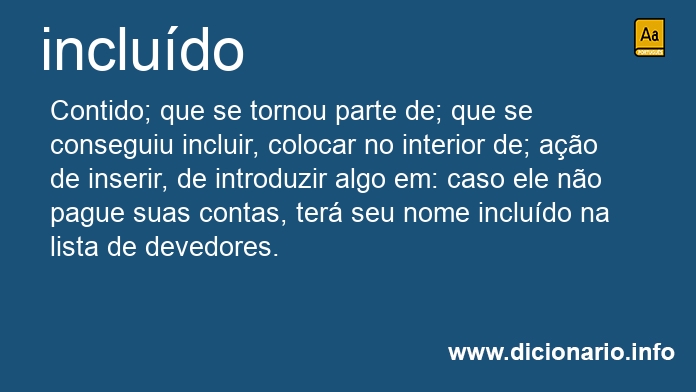 Significado de includo