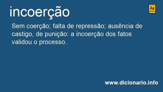 Significado de incoero