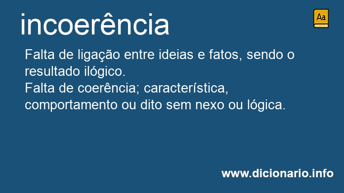 Significado de incoerncias