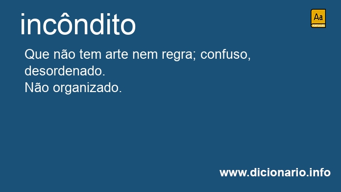 Significado de incnditos